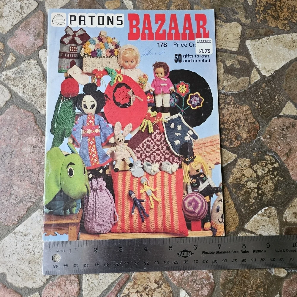 1970s Patons Bazaar Knitting & Crochet Magazine No. 178